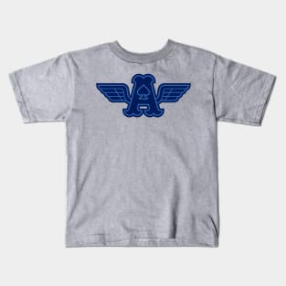 Flying Aces Sports Mascot T-Shirt: Soar High with Ace of Spades Aviation Design for Baseball, Football & Hockey Enthusiasts! Kids T-Shirt